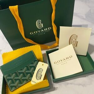 Goyard Emerald Green Card Holder